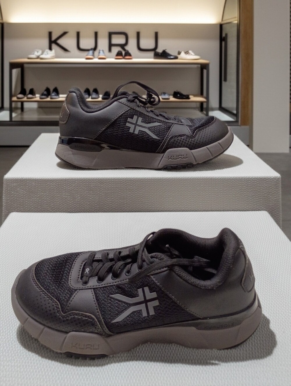 Kuru Quantum 2 Black Plantar Fascitis Orthopedic Support Walking Work Shoes 9M